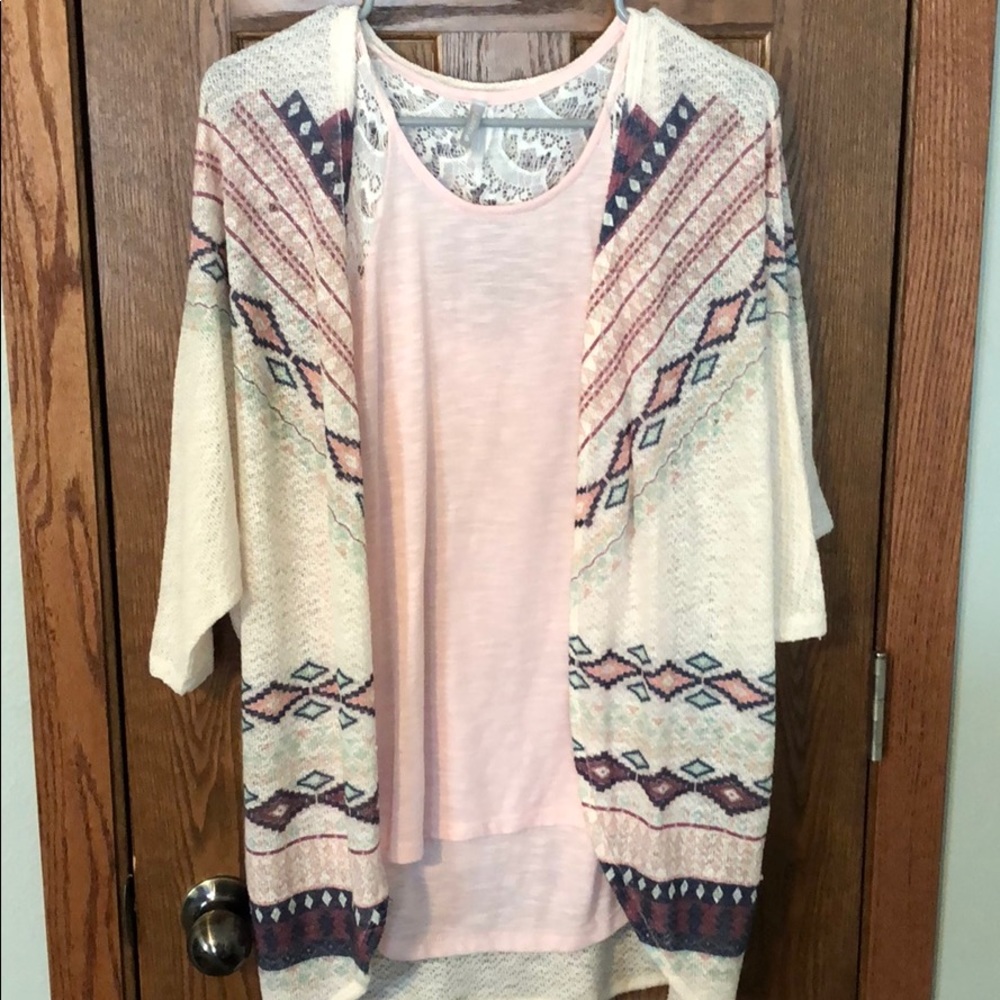 Vanity tank and cardigan outfit